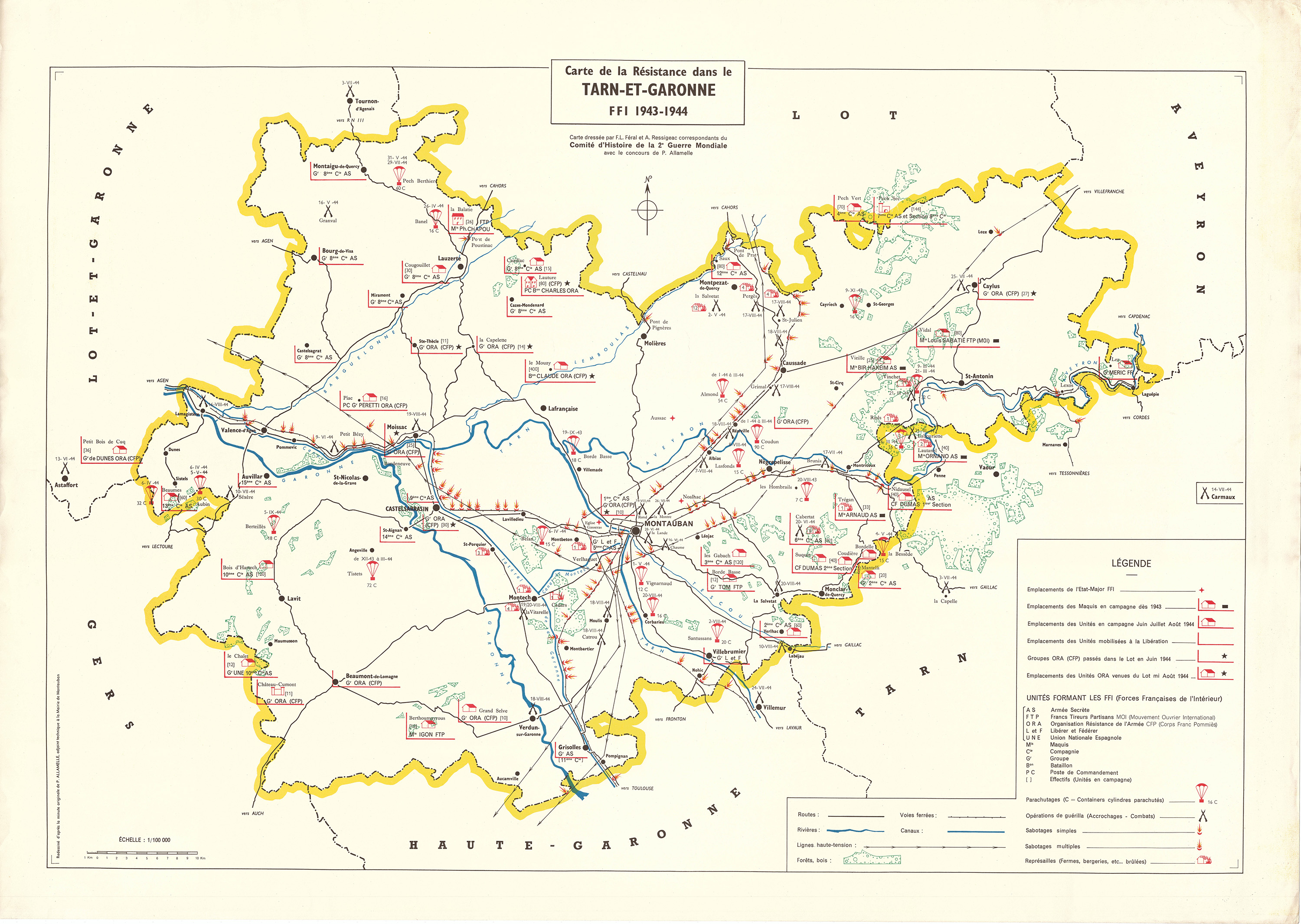 Archives Départementales Tarn Et Garonne Etat Civil Carte de la résistance - Archives
